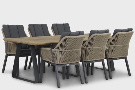 Lifestyle Verona/Palta 240 cm dining tuinset 7-delig