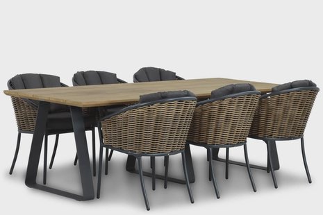 Santika Tika/Palta 240 cm dining tuinset 7-delig