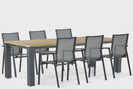 Lifestyle Fiora/Riviera 240 cm dining tuinset 7-delig