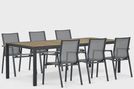 Lifestyle Fiora/Valence 240 cm dining tuinset 5-delig
