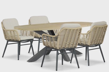 Coco Antoni/Brookline 200 cm dining tuinset 5-delig