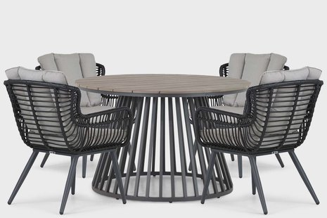 Coco Azzano/Sorrento 125 cm dining tuinset 5-delig