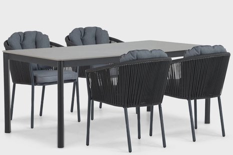 Santika Novita/Como 180 cm dining tuinset 5-delig