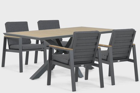 Lifestyle Marietta/Palermo 181 cm dining tuinset 5-delig