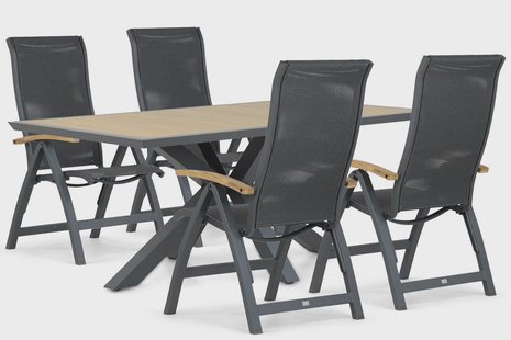 Presto Tarenta/Palermo 181 cm dining tuinset 5-delig