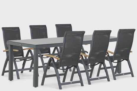 Presto Tarenta/Porto 220 cm dining tuinset 7-delig