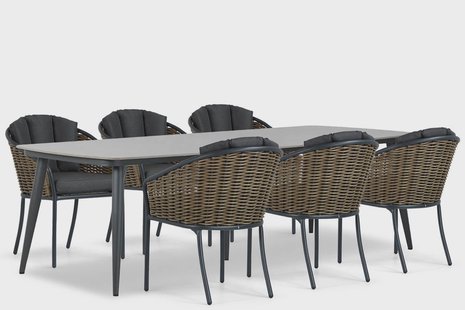 Santika Tika/Vienna 240 cm dining tuinset 7-delig