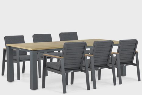 Lifestyle Marietta/Riviera 240 cm dining tuinset 7-delig