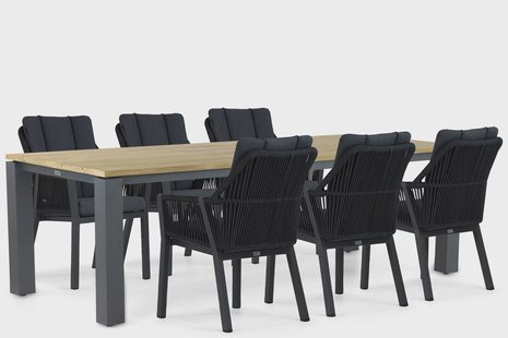 Lifestyle Verona/Riviera 240 cm dining tuinset 7-delig