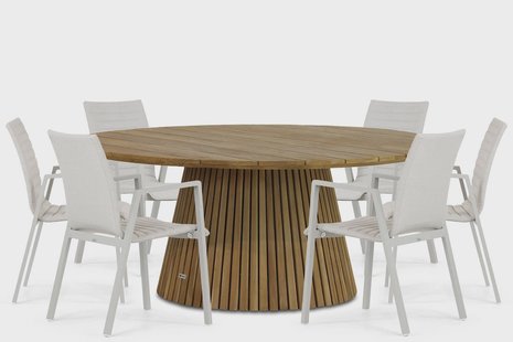 Osmen Joliet/Fungo 180 cm dining tuinset 7-delig