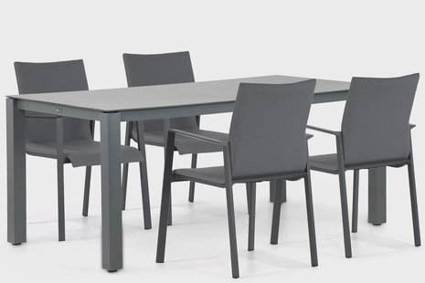 Lifestyle Rome/Yoko 180 cm dining tuinset 5-delig