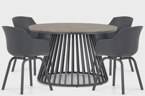 Lifestyle Salina/Sorrento 125 cm dining tuinset 5-delig