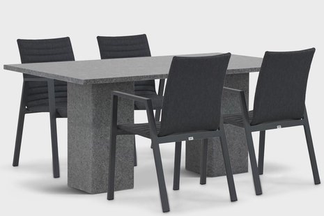 Osmen Joliet/Graniet 180 cm dining tuinset 5-delig