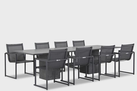Lifestyle Delgada/Graniet 300 cm dining tuinset 9-delig