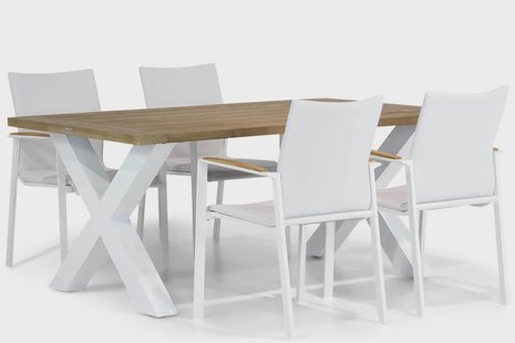 Lifestyle Brandon/Cardiff 180 cm dining tuinset 5-delig