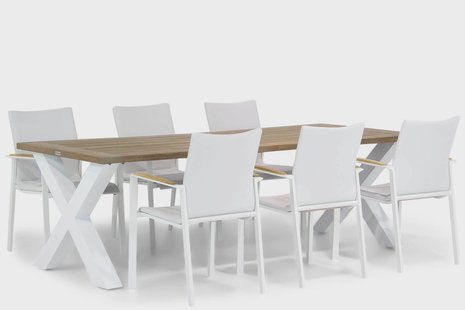 Lifestyle Brandon/Cardiff 240 cm dining tuinset 7-delig