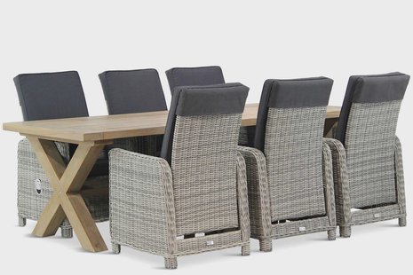 Garden Collections Bello/Oregon 240 cm dining tuinset 7-delig
