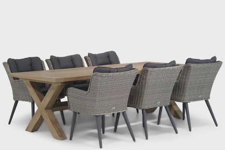 Garden Collections Boston/Oregon 240 cm dining tuinset 7-delig