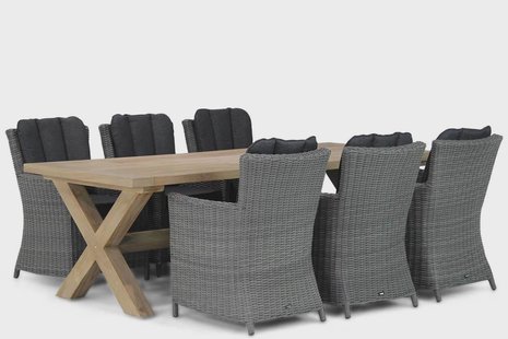 Garden Collections Venerdi/Oregon 240 cm dining tuinset 7-delig