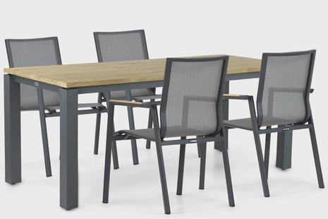 Lifestyle Fiora/Riviera 180 cm dining tuinset 5-delig