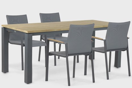 Lifestyle Brandon/Riviera 180 cm dining tuinset 5-delig