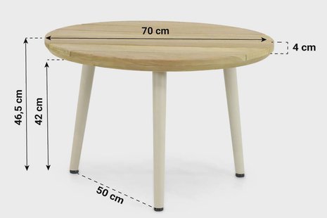 Lifestyle Montana loungetafel ø 70 cm