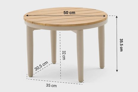 Coco Toscane loungetafel ø 50 cm