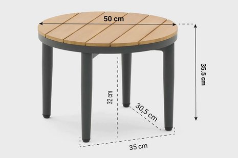 Coco Toscane loungetafel ø 50 cm