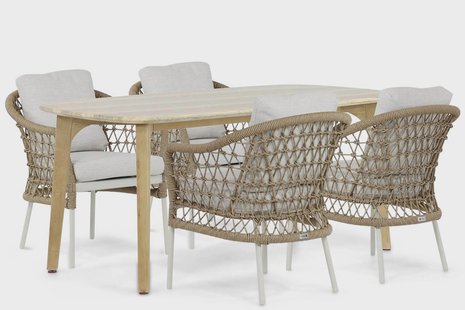 Coco Bali/Almeria 170 cm dining tuinset 5-delig