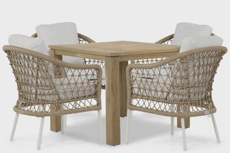 Coco Bali/Bristol 90 cm dining tuinset 5-delig