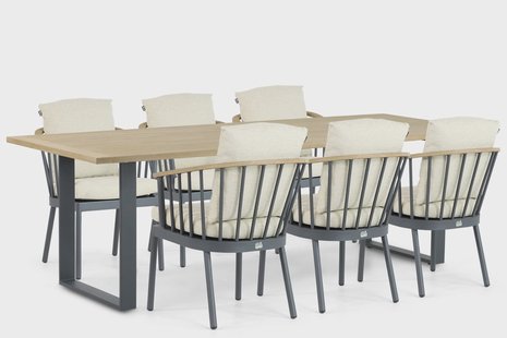 Apple Bee Condor/Condor 240 cm dining tuinset 7-delig