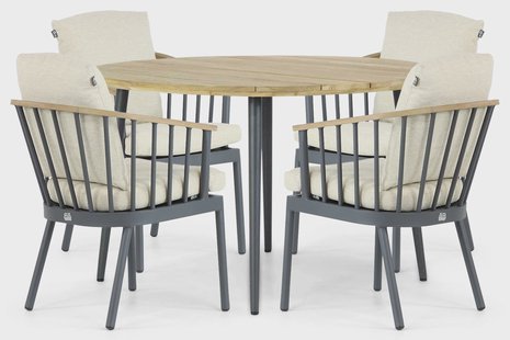Apple Bee Condor/Montana 130 cm dining tuinset 5-delig