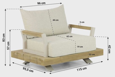 Santika Supreme lounge tuinstoel