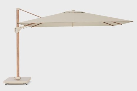 Platinum Challenger zweefparasol 2.6x3.5m T2 premium (excl.voet) champagne