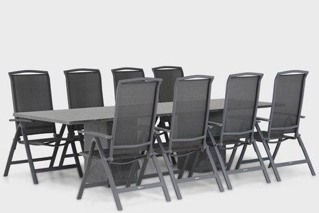 Lifestyle Tirana/Graniet 300 cm dining tuinset 9-delig