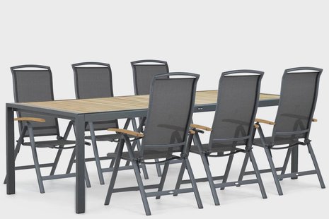 Lifestyle Rosello/Valence 240 cm dining tuinset 7-delig