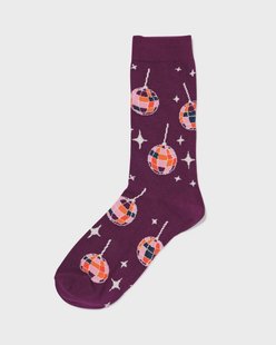 HEMA Sokken voor volwassenen &apos;let&apos;s dance&apos; paars (paars)