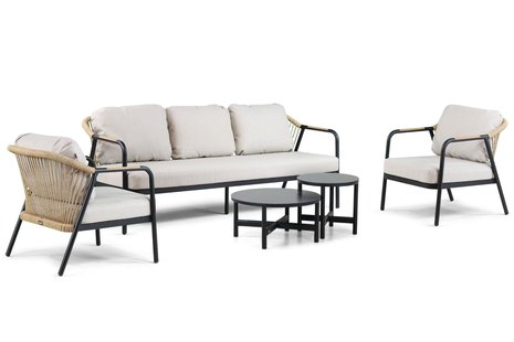 Hartman Nice/Terraturn 50/70 cm stoel-bank loungeset 5-delig