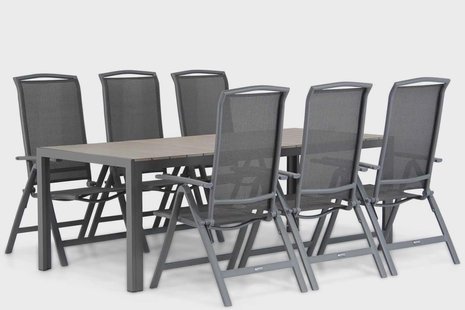 Lifestyle Tirana/Young 217 cm dining tuinset 7-delig