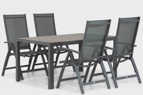 Presto Vasto/Young 155 cm dining tuinset 5-delig