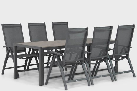 Presto Vasto/Young 217 cm dining tuinset 7-delig