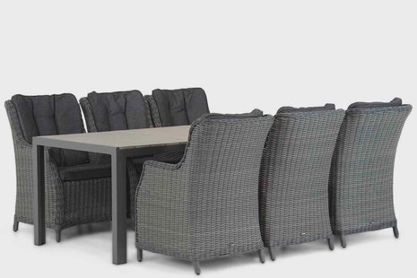 Garden Collections Buckingham/Young 217 cm dining tuinset 7-delig