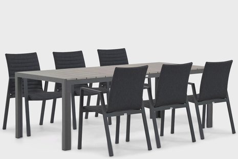 Osmen Joliet/Young 217 cm dining tuinset 7-delig