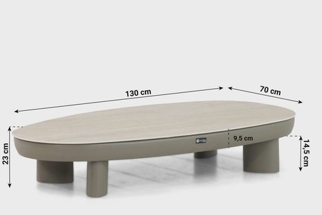 Santika Guss loungetafel organisch