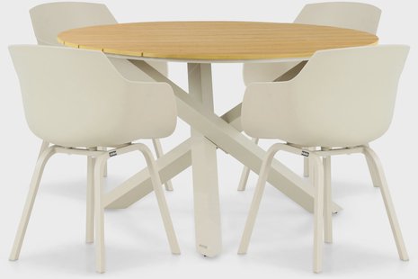 Lifestyle Salina/Ancona 125 cm dining tuinset 5-delig