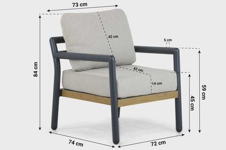 Santika Aulia lounge tuinstoel