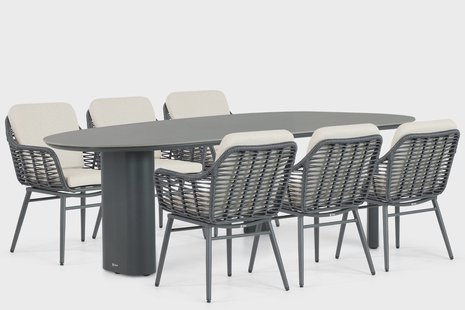 Coco Antoni/Weave 240 cm dining tuinset 7-delig
