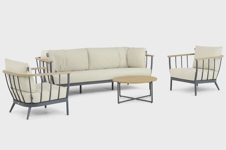 Apple Bee Condor stoel-bank loungeset 4-delig