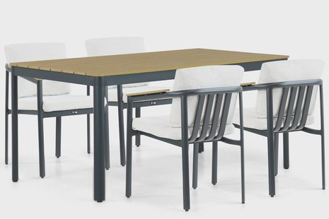 Santika Mind/Mind 160 cm dining tuinset 5-delig