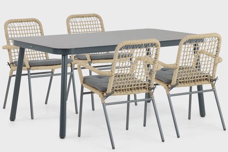 Lifestyle Catalone/Tavano 160 cm dining tuinset 5-delig